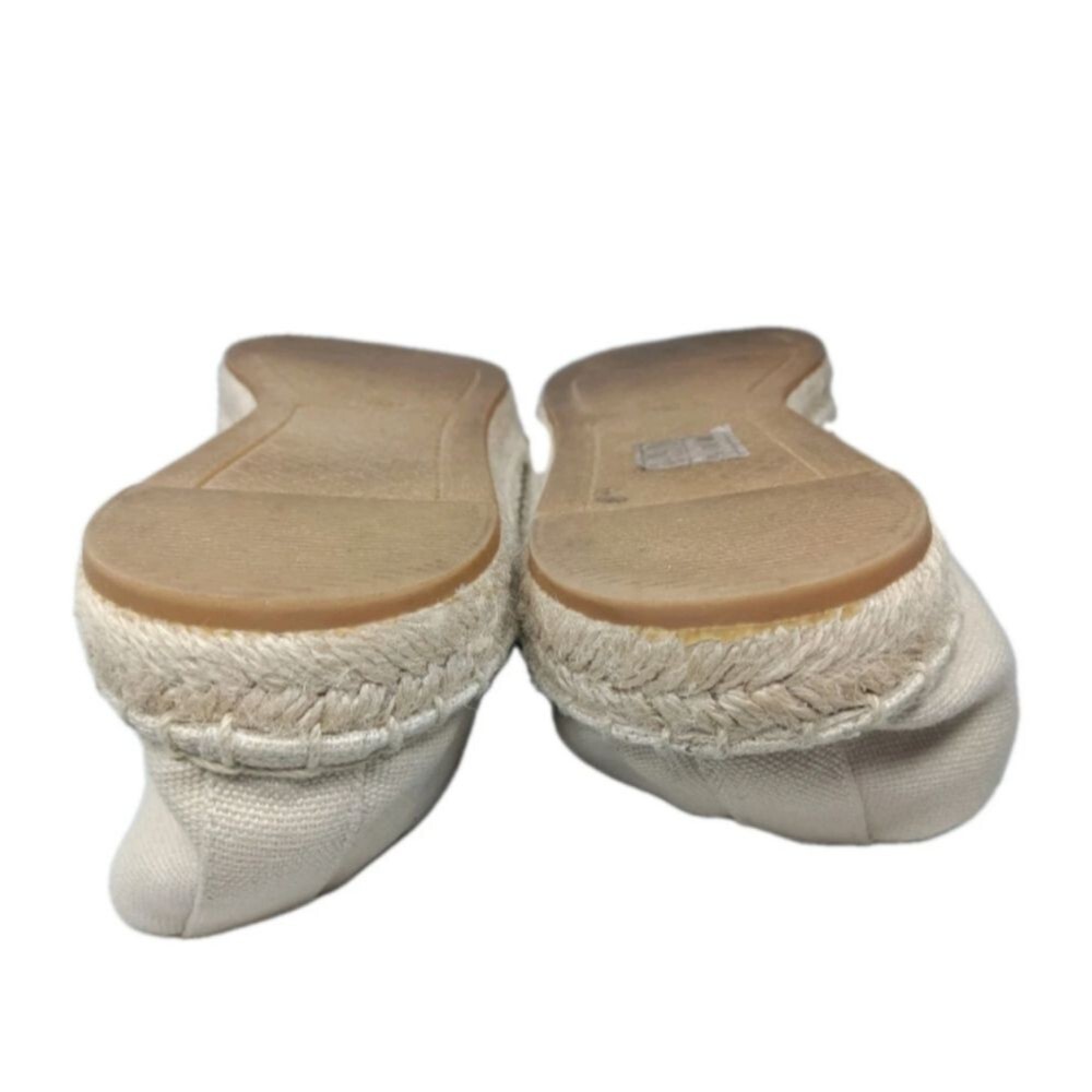 Tory Burch Weston Natural Logo Espadrille Flats Women's Shoes Size 8 M - Picture 7 of 8